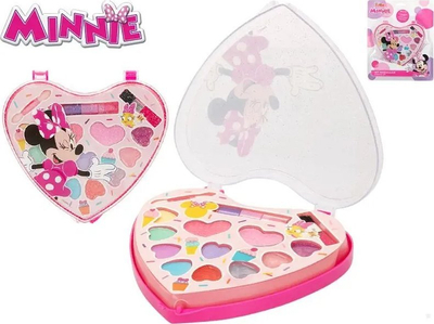 Set make-up Disney Minnie, për kalamaj, me formë zemre, rozë