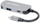 Adapter USB C Manhattan 3 në 1, HDMI 4K, USB A dhe USB C Power Delivery 100W, gri