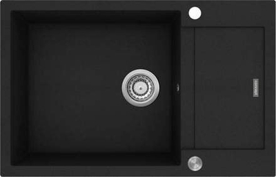 Lavaman graniti Concept Linea DG05L60BC, me pikatore, për dollap 60 cm, i zi