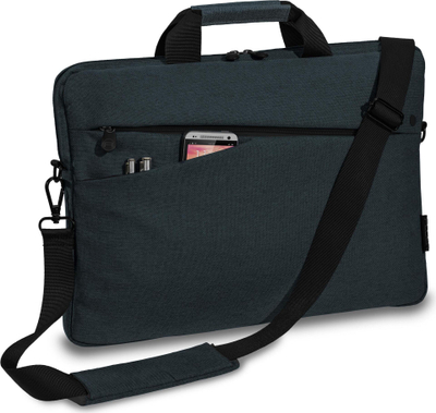 Çantë laptopi PEDEA Fashion, 17.3", me rrip krahu, antracit me të zezë