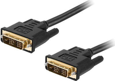 Kabllo video DVI-D në DVI-D, Single Link 18+1 pin, 3m, e zezë