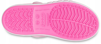 Sandale fëmijësh Crocs Bayaband Sandal Jr 211054-6QQ, me velcro, rozë
