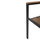 Kolltuk alumini Saga 55x55x86Hcm (HM5981.02), zezë