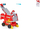 Lodër kamion zjarrfikës PAW Patrol Marshall Rise and Rescue, që shndërrohet, me figurë, i kuq
