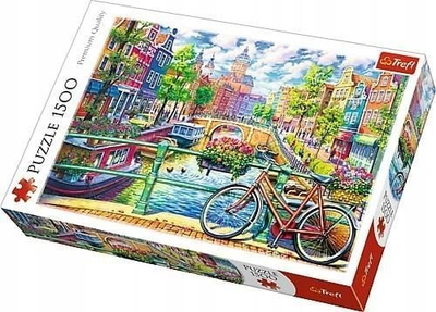 Puzzle Trefl Amsterdam Canal, 1500 pjesë, për të rritur, shumëngjyrësh