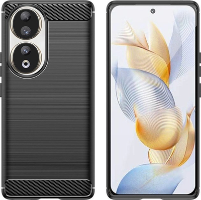 Kllëf telefoni COFI Carbon Case Honor 90, TPU, antirrëshqitës, i zi