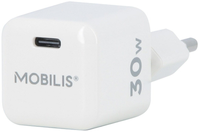 Karikues USB Mobilis 001383, 30W, SuperGaN, i bardh