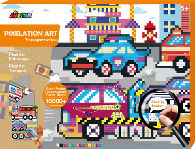 Set krijues Avenir Pixelation Art Transportation, 10000+ ngjitëse, poster i madh fare, shumngjyrësh