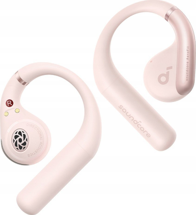 Kufje wireless Soundcore AeroFit, dizajn i hapur, me kuti karikimi, rozë