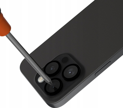 Mbrojtës lente kamere JCPal Preserver për iPhone 16 Pro / 16 Pro Max, xham 9H, titanium i zi