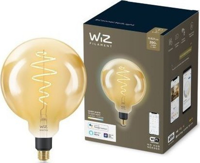 Llambë inteligjente WiZ Globe E27, LED, dritë e ngrohtë e rregullueshme, xham i artë