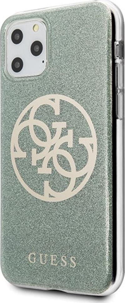 Mbulesë telefoni Guess GUHCN65PCUGLKA, për iPhone 11 Pro Max, hard case, khaki me glitter