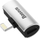 Adapter Lightning Baseus CAL46-S1, 2 në 1, 2x Lightning, argjendtë e zezë