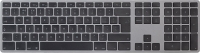 Tastierë Matias FK316, USB, layout UK, gri alumini