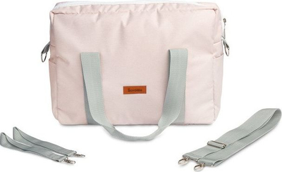 Çantë karroce Sensillo Indiana Stroller Bag, e gjerë, melange që s’e kap uji, rozë