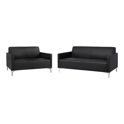 Set divanësh Nellie 2-pjesësh HM11274.01, zezë