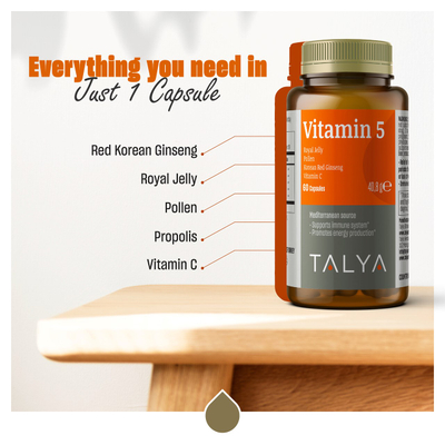 TALYA Herbal Vitamin 5 Immune Support, 60 kapsula