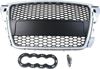 Grilë përpara Audi A3 8P, RS style, 2007-2012, argjend