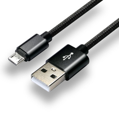 Kabllo USB EverActive CBB-1MB, USB A në micro USB, 1 m, e zezë
