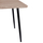 Tavolinë ngrënieje Paloma HM8334.01, 120x70 cm, MDF sonoma, këmbë të zeza
