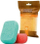 Sfungjer për banjo Arix Aqua Massage Fantasy Soap W625PL, formë katrore, pore të imta, me ngjyra nga më të ndryshmet