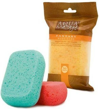 Sfungjer për banjo Arix Aqua Massage Fantasy Soap W625PL, formë katrore, pore të imta, me ngjyra nga më të ndryshmet