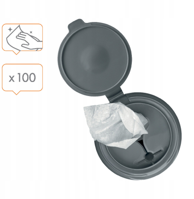 Lecka pastruese për tabela të bardha Nobo Plastic-free, 100 copë, kuti me kapak