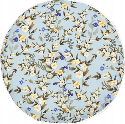 Set jastëkësh kopshti VALLORIA, 2 copë, 40 x 40 cm, me lule, blu e çelët