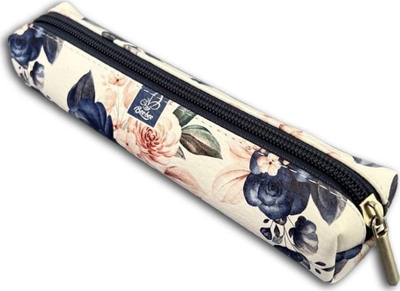 Penar Bee-bee Mini Rectangular Blue Roses, i vogël, lëkurë sintetike, blu me trëndafila
