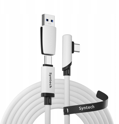 Kabllo Eaton C100 2 në 1, USB C USB A, 5m, 5Gbps, e bardhë