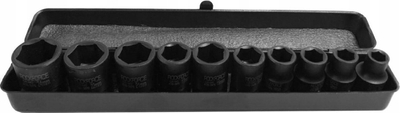 Set çelësash goditës Rockforce 1/2", 6-këndësh, 10-24mm