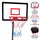 Set basketbolli Dunlop Adjustable 3in1, lartësi 1.65 - 2.05 m, i zi me të kuqe