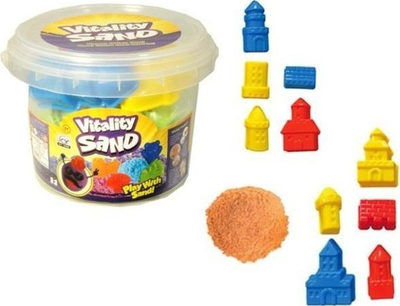 Rërë kinetike për lojë Vitality Sand, set me forma, shumëngjyrëshe