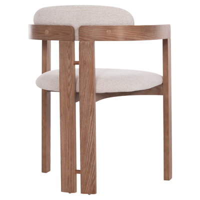 Karrige ngrënieje HM KALL HM18247 01, tekstil, dru plywood, bezhë