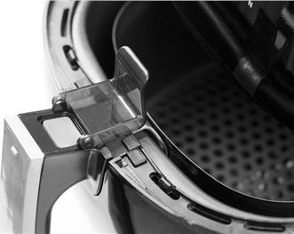 Fritezë me ajër Caso AF 100, 2.8L, 1400W, e zezë me argjend