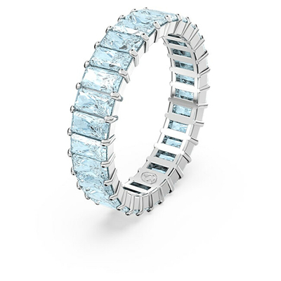 Unazë për femra Swarovski, e argjendtë/kaltër