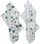 Peshqir kuzhine Boltze Leaves, pambuk, 50 x 70 cm, set 2 copë, me gjethe jeshile