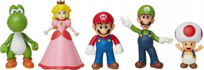 Figurina lojrash Super Mario Bros Mario and Friends, set me 5 copa, shumëngjyrësh