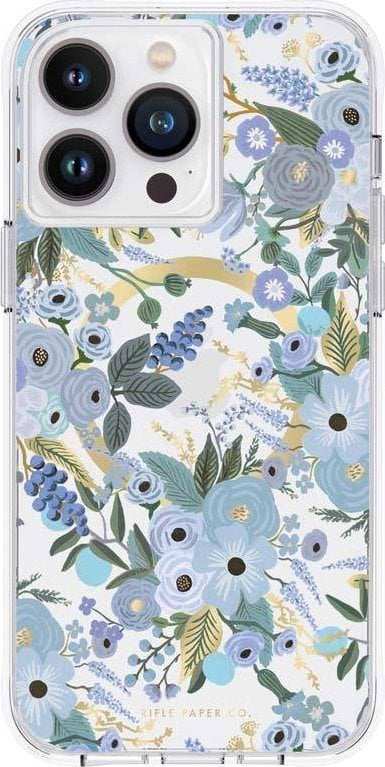 Mbrojtëse telefoni Rifle Paper Co Apple iPhone 14 Pro Max, MagSafe, Garden Party blu