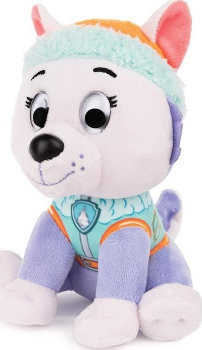 Lodër plushe Paw Patrol Everest, 15 cm, pastel vjollcë
