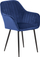 Set karrigesh për ngrënie WELLSTON Velvet, 2 copë, metal, blu e errët