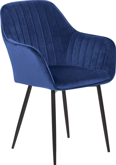 Set karrigesh për ngrënie WELLSTON Velvet, 2 copë, metal, blu e errët