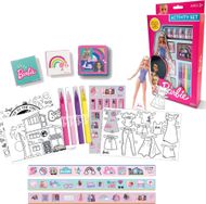 Set aktiviteti Barbie Colour In and Decorate, kukulla për ngjyrosje, stilolapsa me ngjyra