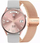 Smartwatch Gravity GT5-5, me rrip edhe byzylyk, ngjyrë rose gold