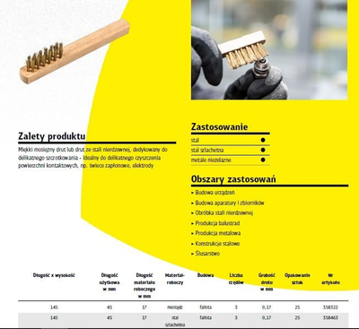 Furçë pastrimi Klingspor K.Spark BHZ600, tel çeliku inox