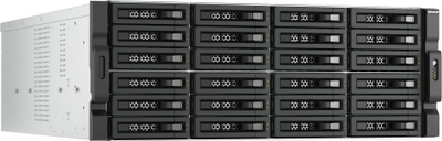 Kabinë magazinimi QNAP TL-R2400PES-RP, 24 slote SATA HDD SSD, PCIe, e zezë
