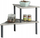 Raft kuzhine Kesper Shelving Rack, fibërboard FSC, kornizë metalike, gri e errët
