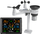 Stacion moti Bresser 7-in-1 LoRa Home Weather Station Terral, Wi-Fi, ekran me ngjyra, gri