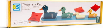 Lojë tavoline BS Toys GA454 Ducks in a Row, set me rosakë, për fëmijë