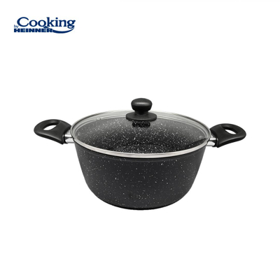 Tigan i thellë Heinner Onyx, 24cm, 3.8L, i zi